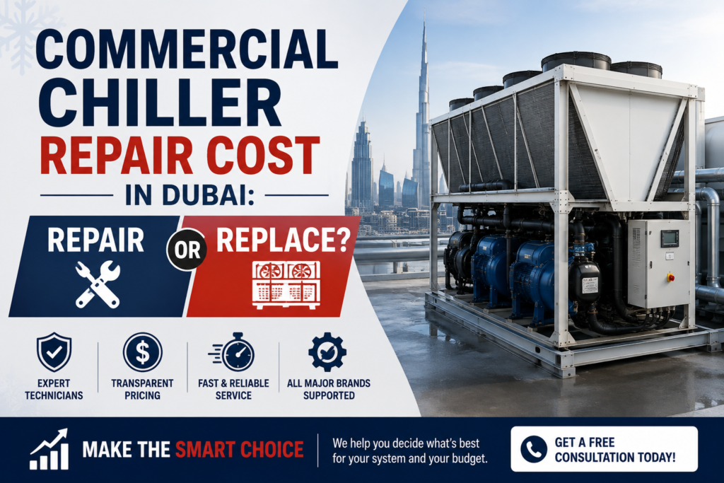 Commercial Chiller Repair Cost in Dubai: Repair or Replace?
