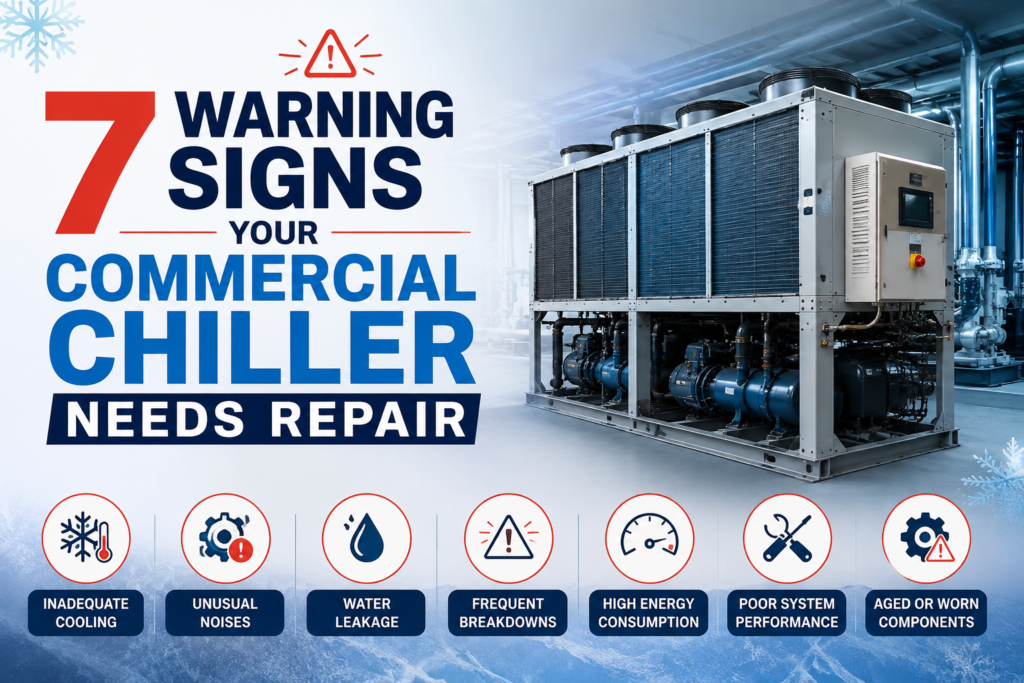 7 Warning Signs Your Commercial Chiller Needs Repair (Before It Breaks Down)